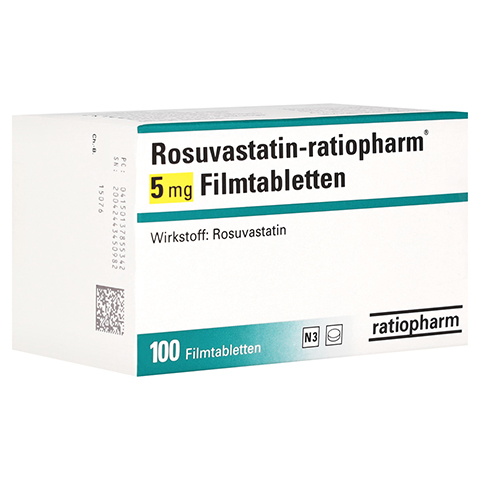 Rosuvastatin-ratiopharm 5mg 100 Stck N3
