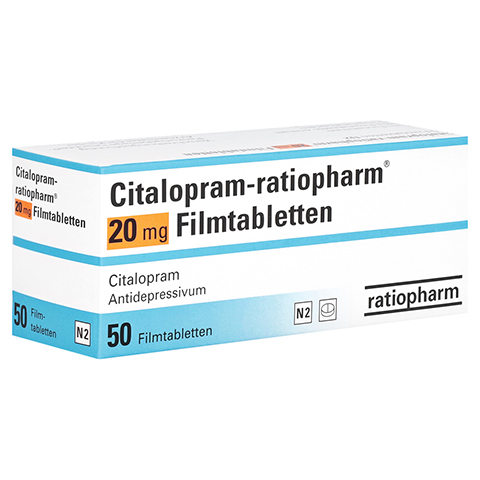 Citalopram-ratiopharm 20mg 50 Stck N2