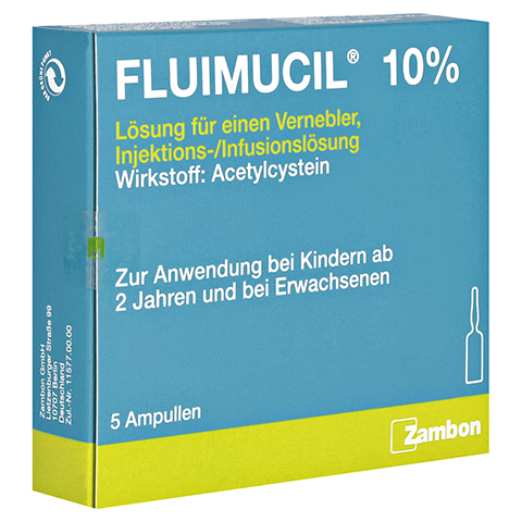 FLUIMUCIL 10% Lsg.f.Vernebler Inj.-/Inf.-Lsg.Amp. 5x3 Milliliter