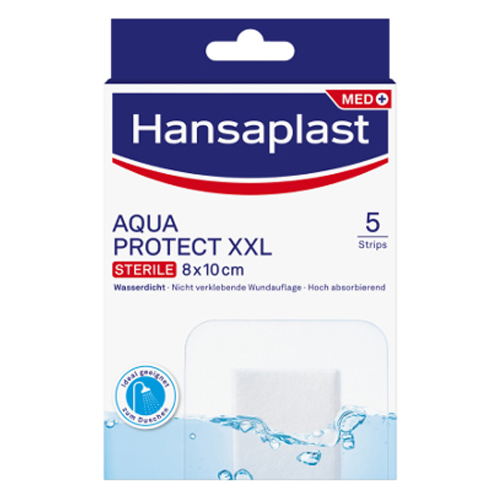 HANSAPLAST Aqua Protect Wundverb.steril 8x10 cm 5 Stück