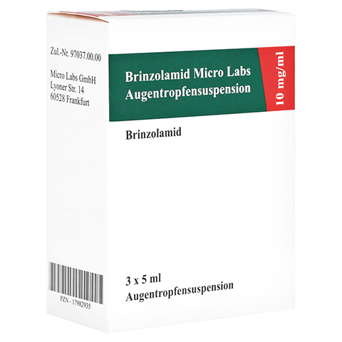 Brinzolamid Micro Labs 10mg/ml 3x5 Milliliter N2