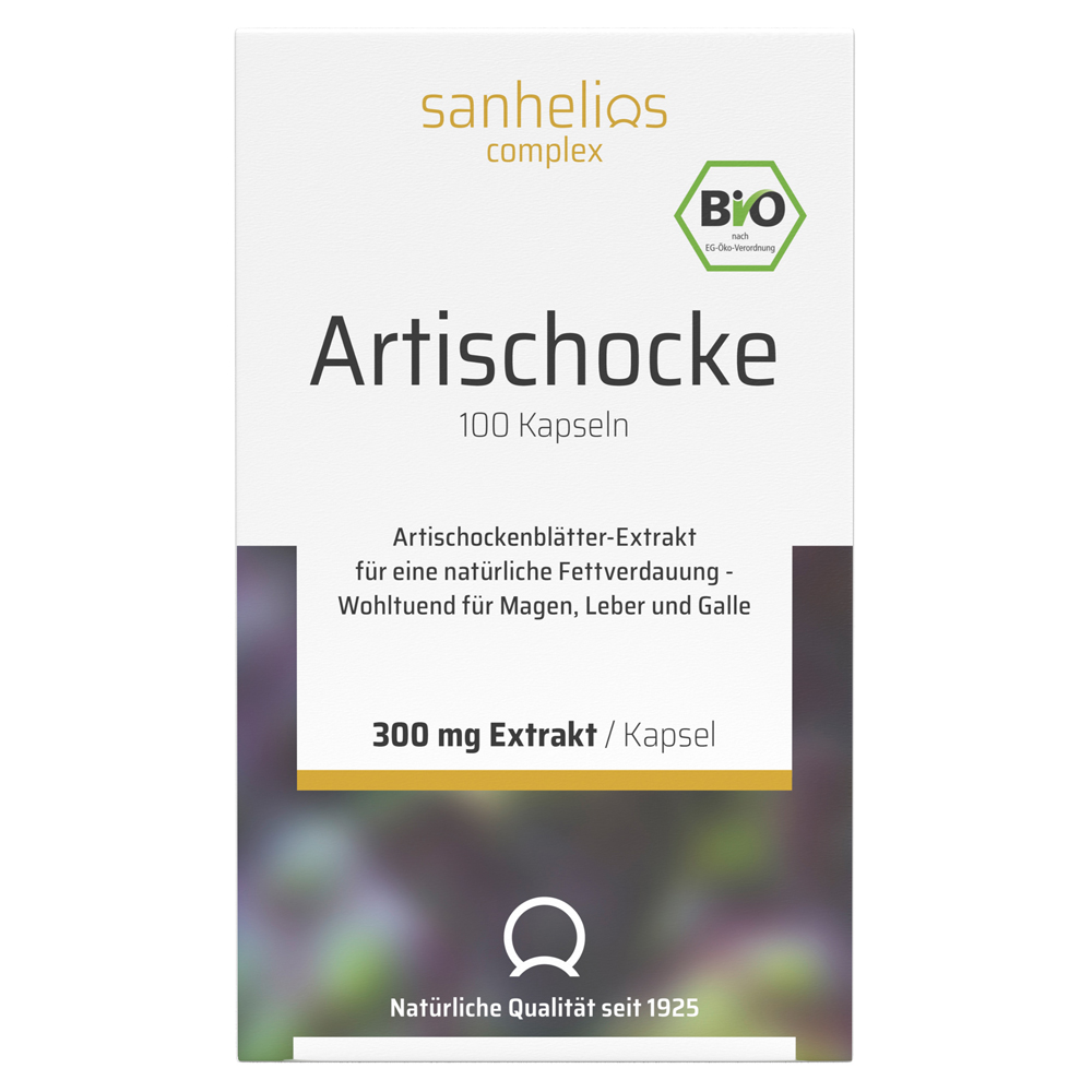 SANHELIOS Bio Artischocke Kapseln 100 Stück