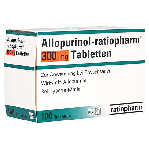 Allopurinol-ratiopharm 300mg 100 Stck N3