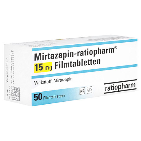 Mirtazapin-ratiopharm 15mg 50 Stck N2