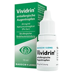 Vividrin antiallergische Augentropfen, fr Schwangere und Stillende geeignet 10 Milliliter
