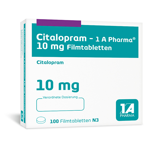 Citalopram-1A Pharma 10mg 100 Stück N3