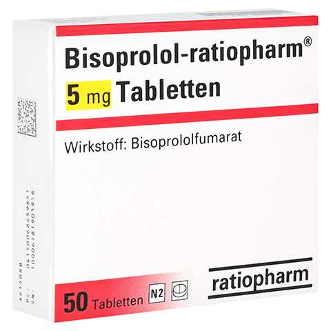 Bisoprolol-ratiopharm 5mg 50 Stck N2