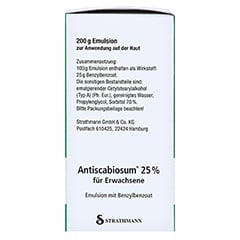 Antiscabiosum 25% 200 Gramm N3 - Linke Seite