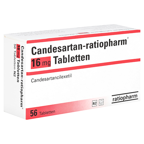 Candesartan-ratiopharm 16mg 56 Stck N2