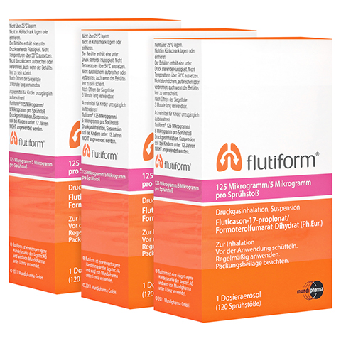 FLUTIFORM 125 g/5 g 3x120 Hub Dosieraerosol 3 Stck N2