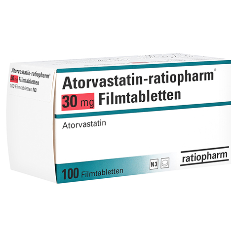 Atorvastatin-ratiopharm 30mg 100 Stck N3