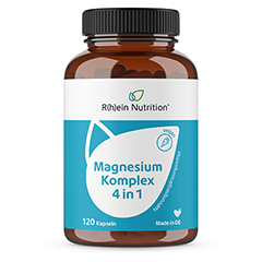 MAGNESIUM KOMPLEX 4in1 hochdosiert vegan Kapseln