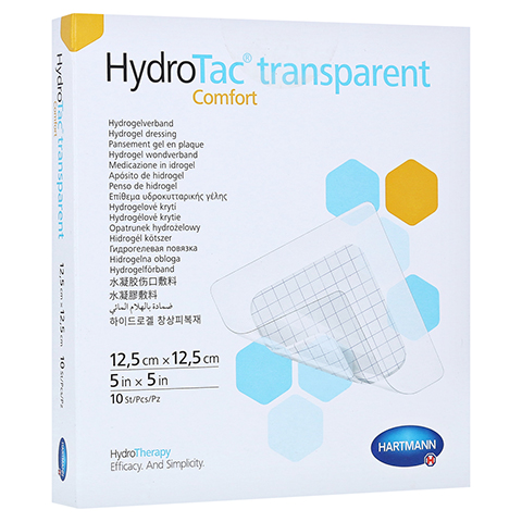 HYDROTAC transparent comfort Hydrogelv.12,5x12,5cm 10 Stck