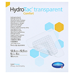 HYDROTAC transparent comfort Hydrogelv.12,5x12,5cm 10 Stck - Vorderseite