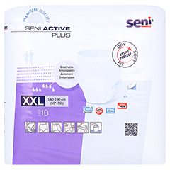 SENI Active Plus Inkontinenzslip Einmal XXL 4x10 Stück - Rückseite