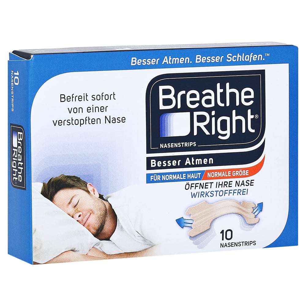 BESSER Atmen Breathe Right Nasenpfl.normal beige 10 Stück