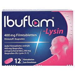 Ibuflam-Lysin 400mg 12 Stück N1 - Vorderseite