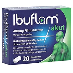 Ibuflam® akut 20 Stk.: 400 mg Ibupfrofen Schmerztabletten 20 Stück