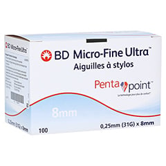 BD MICRO-FINE ULTRA Pen-Nadeln 0,25x8 mm 31 G 100 Stück