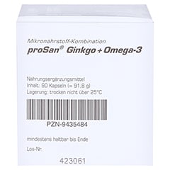 PROSAN Ginkgo+Omega-3 Kapseln 90 Stück - Linke Seite