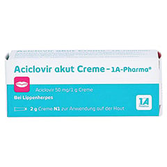 Aciclovir akut Creme-1A Pharma 2 Gramm N1 - Vorderseite