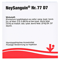 NEYSANGUIN Nr.77 D 7 Ampullen 5x2 Milliliter N1 - Vorderseite