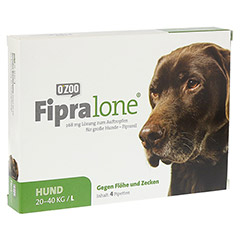 FIPRALONE 268 mg Lsg.z.Auftropf.f.groe Hunde 4 Stck