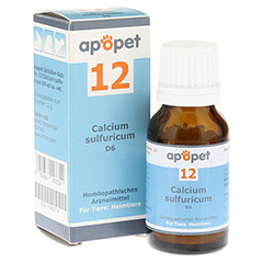 APOPET Schler-Salz Nr.12 Calcium sulf.D 6 vet. 12 Gramm