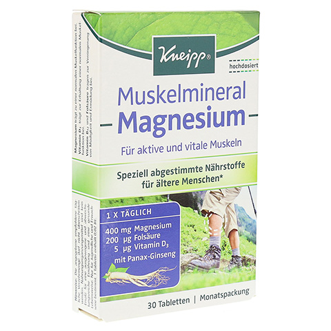 KNEIPP Muskelmineral Magnesium Tabletten 30 Stck