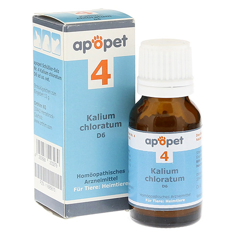 APOPET Schler-Salz Nr.4 Kalium chlor.D 6 vet. 12 Gramm