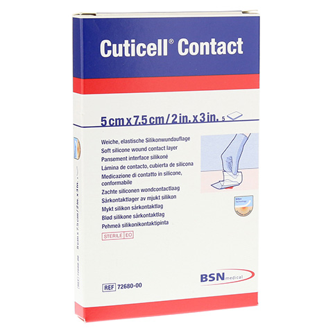 CUTICELL Contact 5x7,5 cm Verband 5 Stück