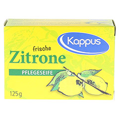 KAPPUS frische Zitrone Seife 125 Gramm - Vorderseite
