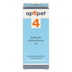 APOPET Schler-Salz Nr.4 Kalium chlor.D 6 vet. 12 Gramm - Vorderseite