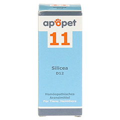 APOPET Schler-Salz Nr.11 Silicea D 12 Glob.vet. 12 Gramm - Vorderseite