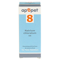 APOPET Schler-Salz Nr.8 Natrium chlor.D 6 vet. 12 Gramm - Vorderseite