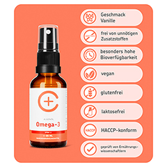 CERASCREEN Omega-3 Algenl DHA+EPA vegan Spray 30 Milliliter - Info 1