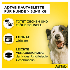ADTAB 225 mg Kautabletten fr Hunde >5,5-11 kg 3 Stck - Info 3