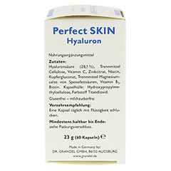 PERFECT Skin Hyaluron Grandel Kapseln 60 Stück - Rechte Seite