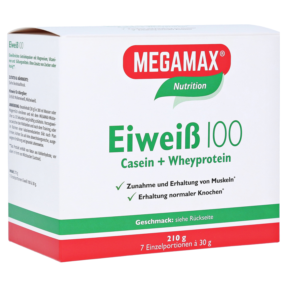 EIWEISS 100 Vanille Megamax Pulver 7x30 Gramm
