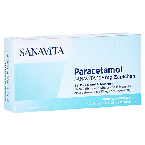 Paracetamol SANAVITA 125mg 10 Stck N1