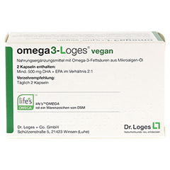 OMEGA3-Loges vegan Kapseln 60 Stck - Rckseite
