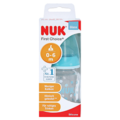 NUK First Choice+ Glasfla.120ml Silikonsaug.Gr.1 S 1 Stck - Vorderseite