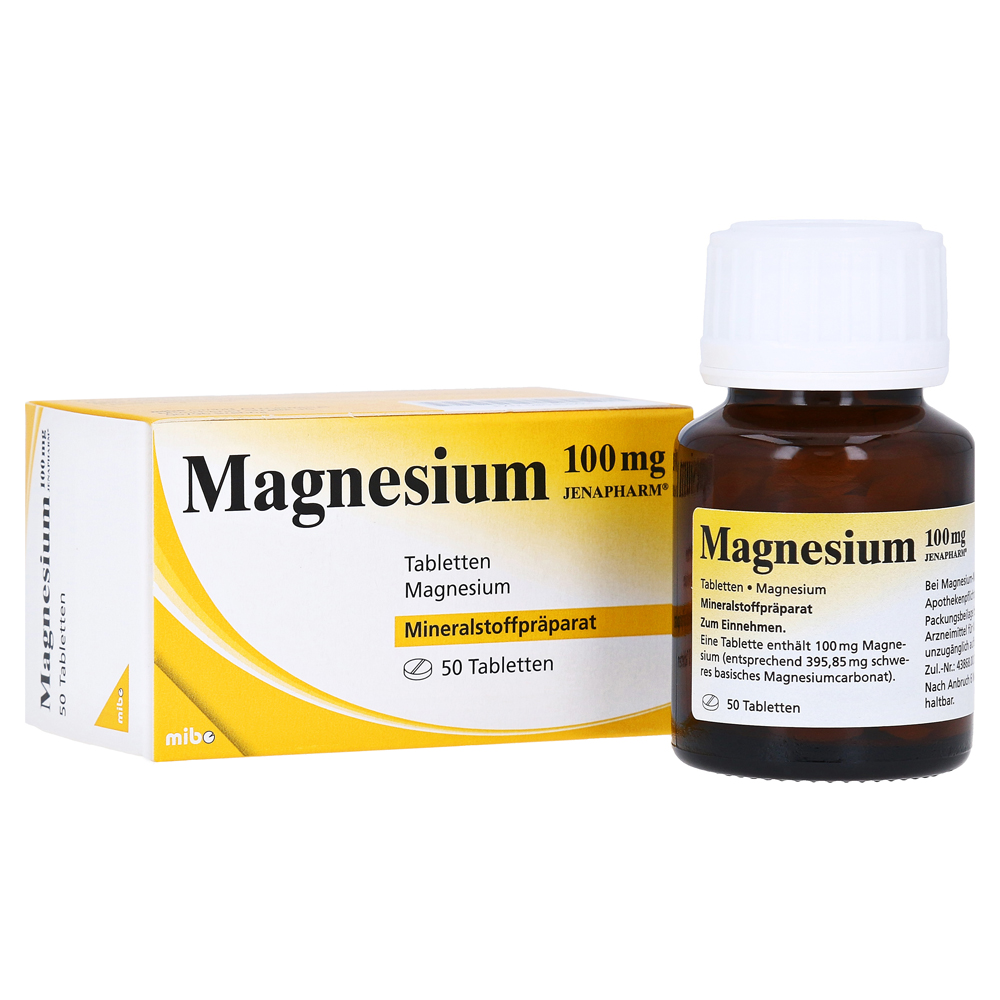 Magnesium 100mg JENAPHARM Tabletten 50 Stück