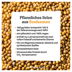 BIOTANICALS Selen aus Senfsamen pflanzl.vegan Kps. 180 Stck - Info 1