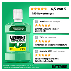 LISTERINE Total Care Zahnfleisch-Schutz Mundspl. 1 Liter - Info 6