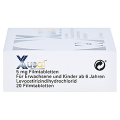 XUSAL 5 mg Filmtabletten 20 Stck N1 - Rechte Seite