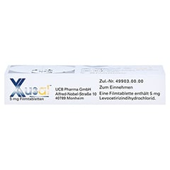 XUSAL 5 mg Filmtabletten 20 Stck N1 - Oberseite