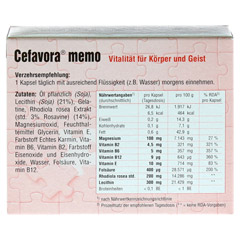 CEFAVORA memo Weichgelatinekapseln 90 Stck - Rckseite