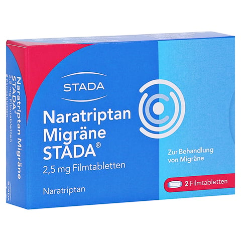 Naratriptan Migräne STADA 2,5mg 2 Stück N1