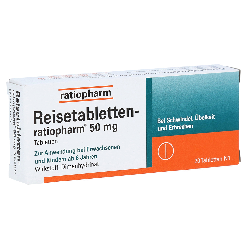 Reisetabletten-ratiopharm Tabletten 20 Stück